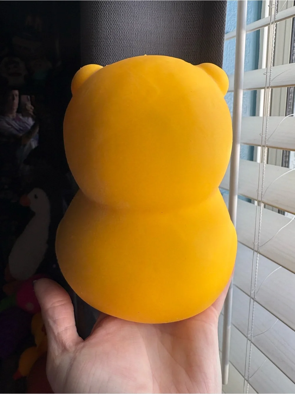 Jumbo yellow frog squishy